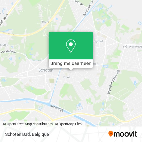 Schoten Bad kaart