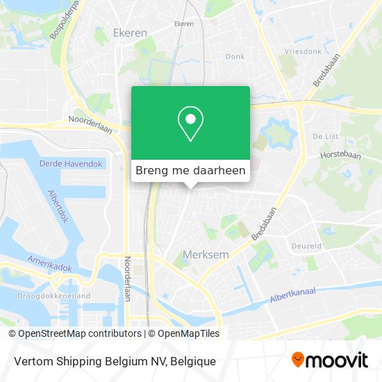 Vertom Shipping Belgium NV kaart