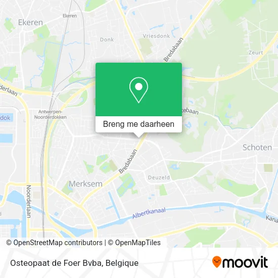 Osteopaat de Foer Bvba kaart