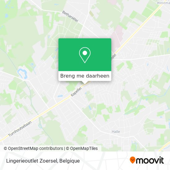 Lingerieoutlet Zoersel kaart