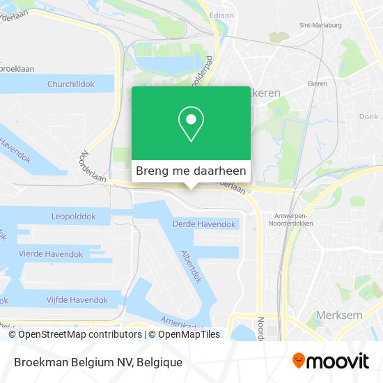 Broekman Belgium NV kaart