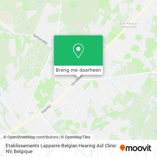 Etablissements Lapperre-Belgian Hearing Aid Clinic NV kaart