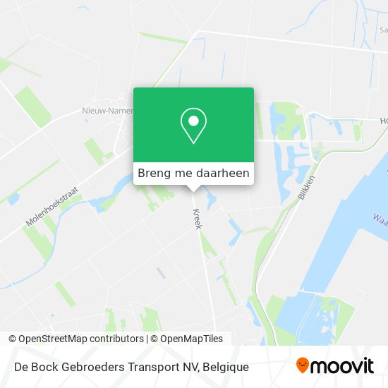 De Bock Gebroeders Transport NV kaart