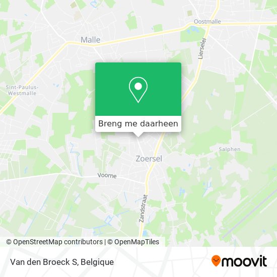 Van den Broeck S kaart