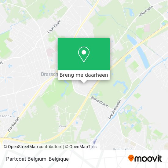 Partcoat Belgium kaart