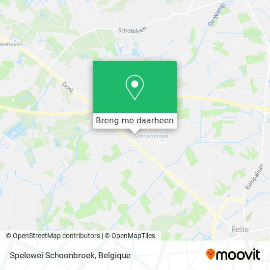 Spelewei Schoonbroek kaart