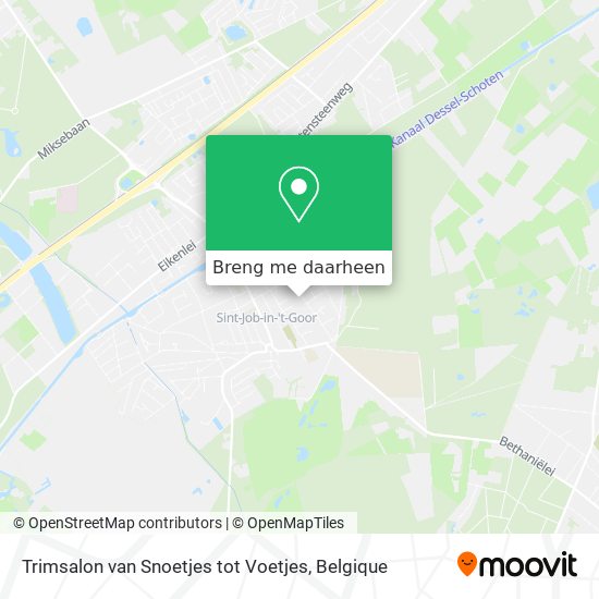 Trimsalon van Snoetjes tot Voetjes kaart