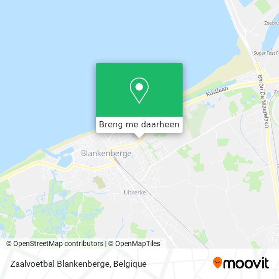 Zaalvoetbal Blankenberge kaart