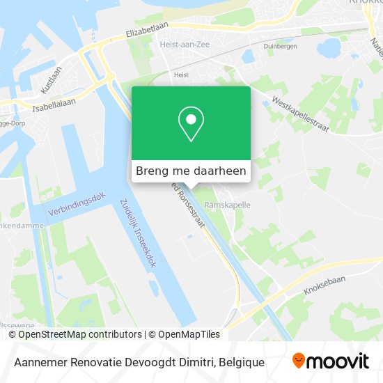 Aannemer Renovatie Devoogdt Dimitri kaart