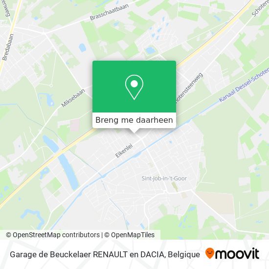 Garage de Beuckelaer RENAULT en DACIA kaart