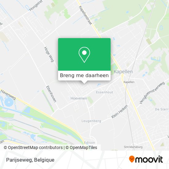 Parijseweg kaart