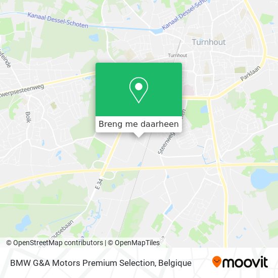 BMW G&A Motors Premium Selection kaart