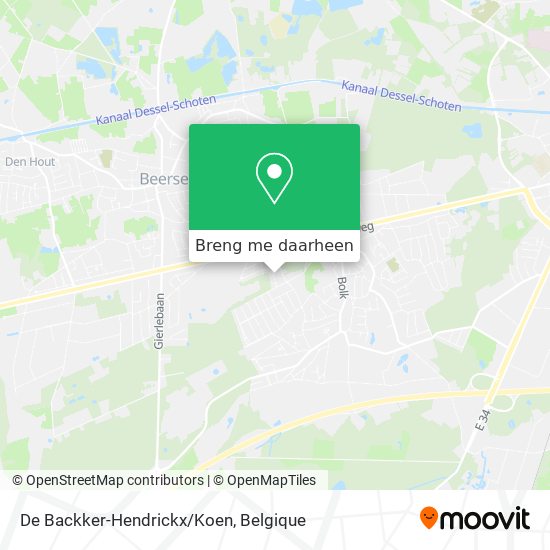 De Backker-Hendrickx/Koen kaart