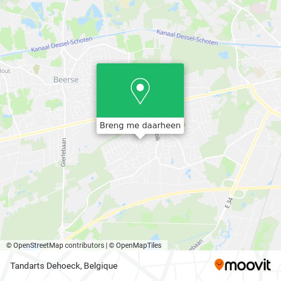 Tandarts Dehoeck kaart