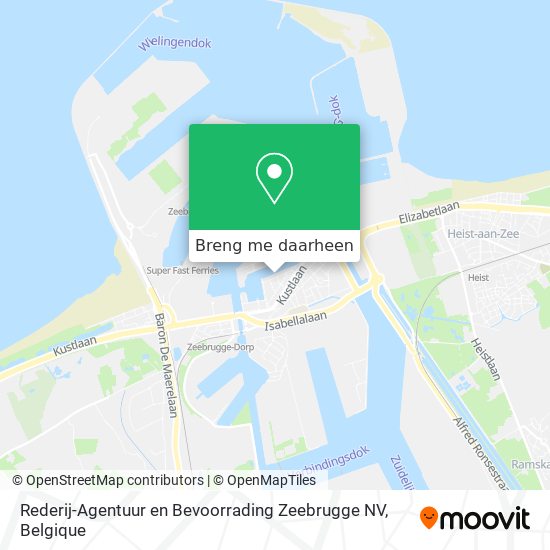 Rederij-Agentuur en Bevoorrading Zeebrugge NV kaart