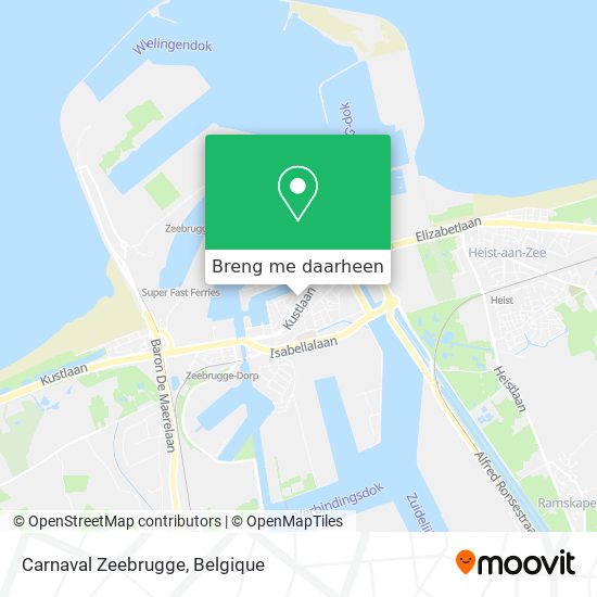 Carnaval Zeebrugge kaart