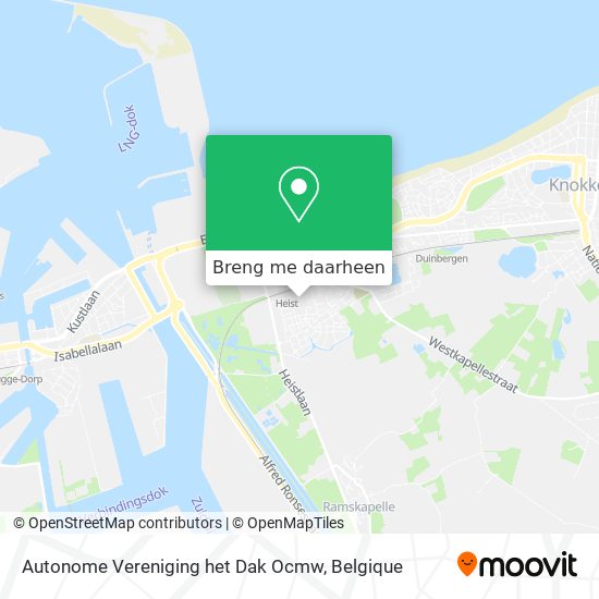 Autonome Vereniging het Dak Ocmw kaart