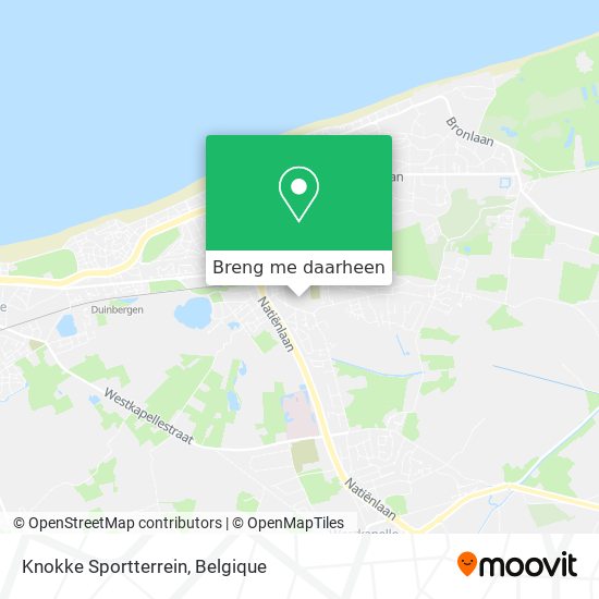 Knokke Sportterrein kaart