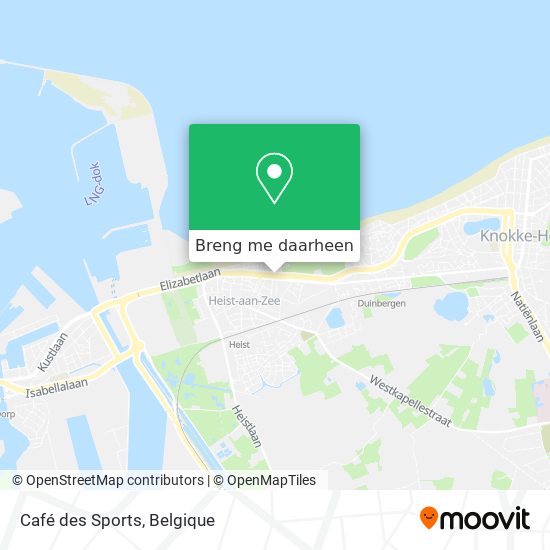 Café des Sports kaart