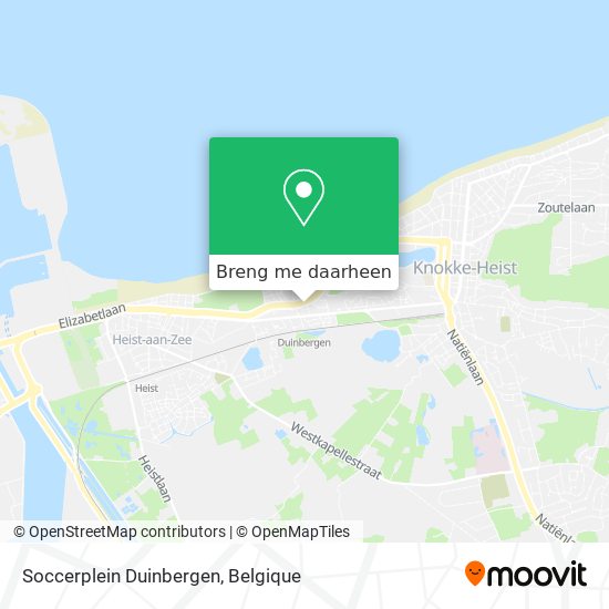 Soccerplein Duinbergen kaart