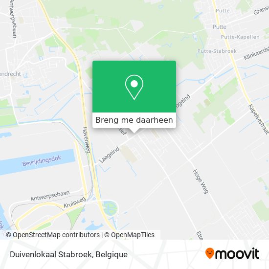 Duivenlokaal Stabroek kaart