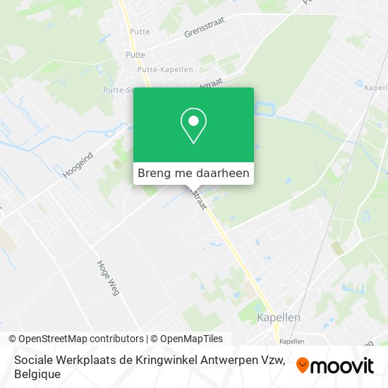 Sociale Werkplaats de Kringwinkel Antwerpen Vzw kaart