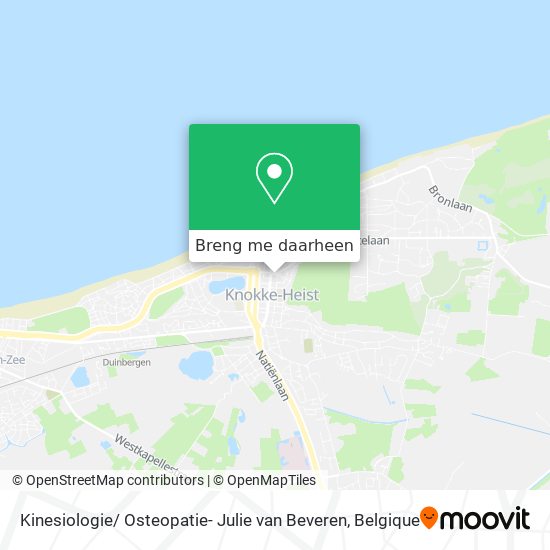 Kinesiologie/ Osteopatie- Julie van Beveren kaart