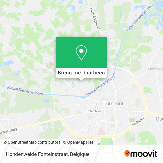 Hondenweide Fonteinstraat kaart