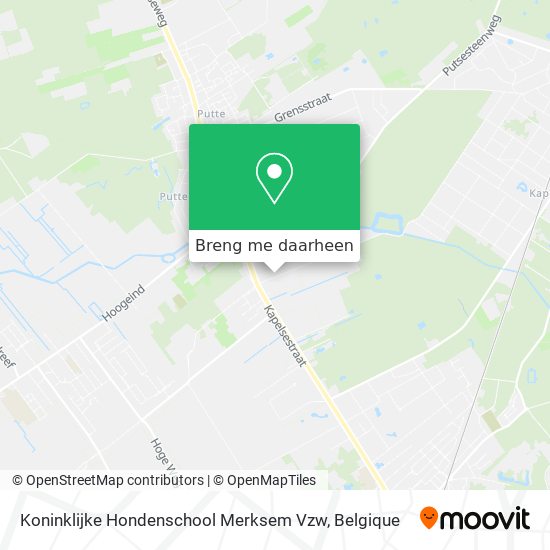 Koninklijke Hondenschool Merksem Vzw kaart