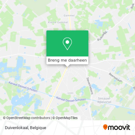 Duivenlokaal kaart