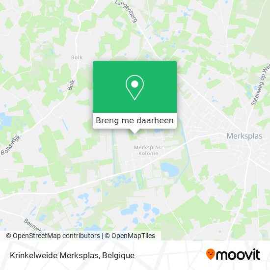 Krinkelweide Merksplas kaart