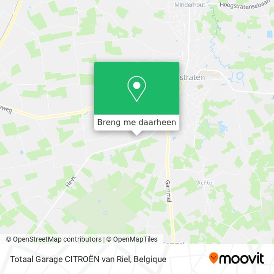 Totaal Garage CITROËN van Riel kaart