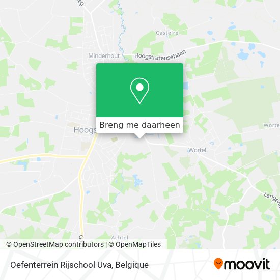 Oefenterrein Rijschool Uva kaart