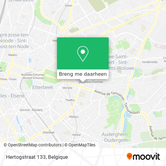 Hertogstraat 133 kaart