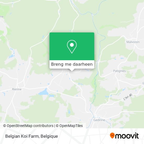 Belgian Koi Farm kaart