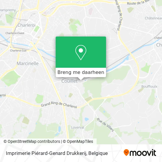 Imprimerie Piérard-Genard Drukkerij kaart