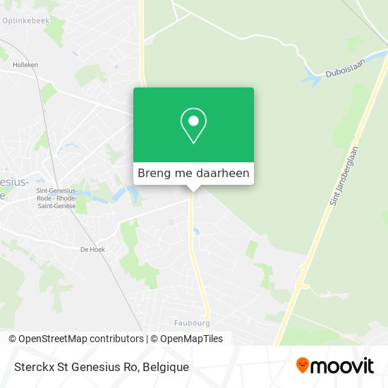 Sterckx St Genesius Ro kaart