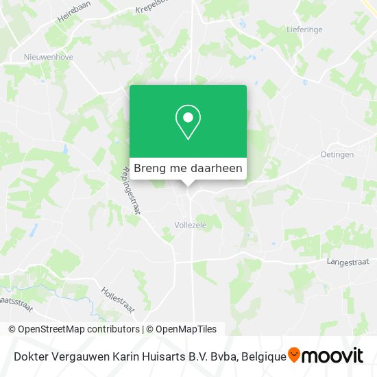 Dokter Vergauwen Karin Huisarts B.V. Bvba kaart