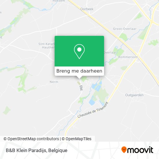 B&B Klein Paradijs kaart