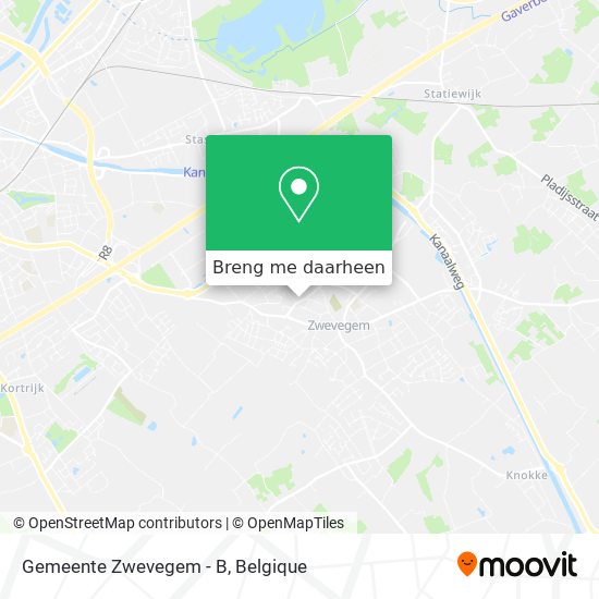 Gemeente Zwevegem - B kaart