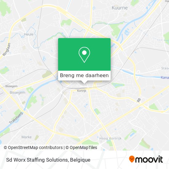 Hoe kom je bij Sd Worx Staffing Solutions in Kortrijk met