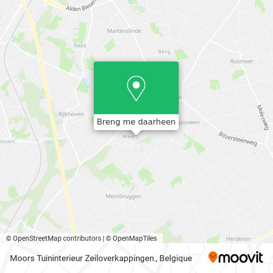 Moors Tuininterieur Zeiloverkappingen. kaart