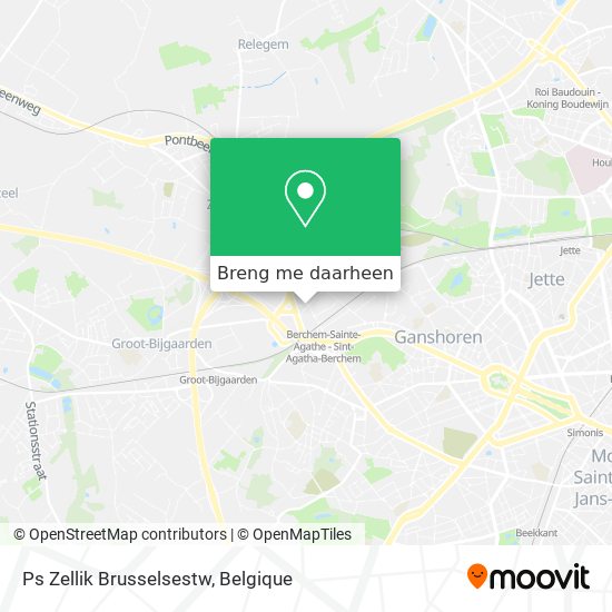 Ps Zellik Brusselsestw kaart