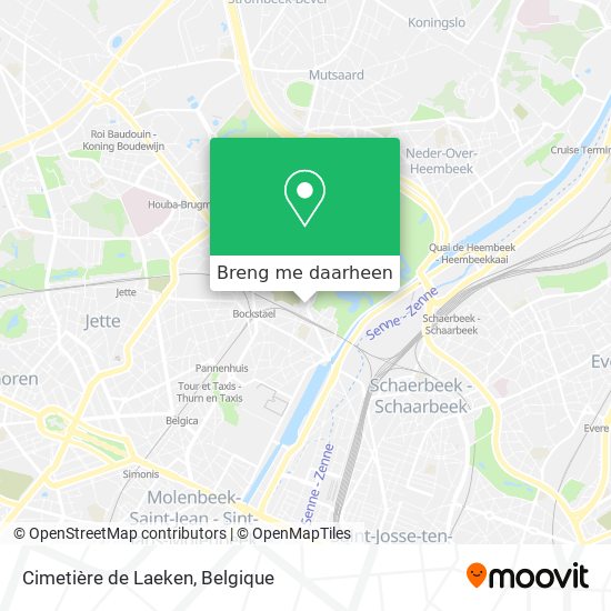 Cimetière de Laeken kaart