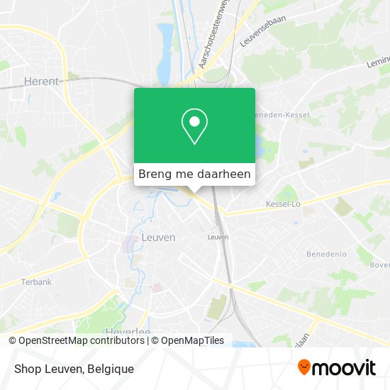 Shop Leuven kaart