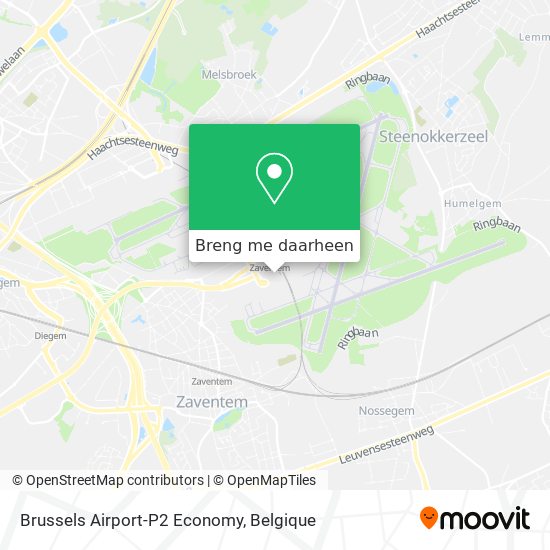 Brussels Airport-P2 Economy kaart