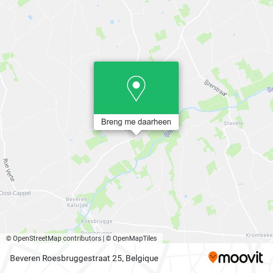 Beveren Roesbruggestraat 25 kaart