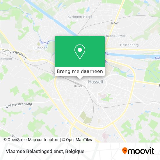 Vlaamse Belastingsdienst kaart