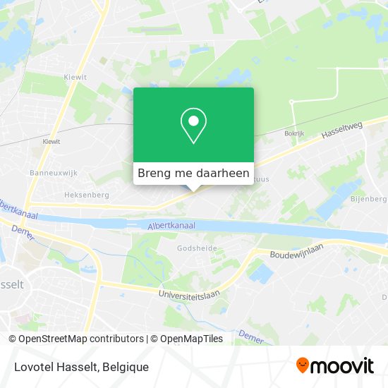 Lovotel Hasselt kaart