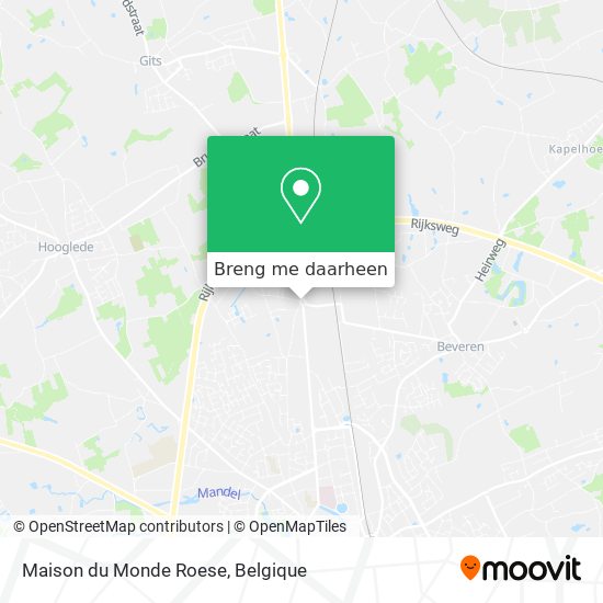 Maison du Monde Roese kaart
